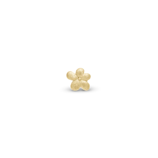 Christina Graceful Flower Enkelt Ørestik / Single Stud - Mat Forgyldt Sterling Sølv 676-G13