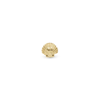 Christina Clam shell Enkelt Ørestik / Single Stud - Blankpoleret Forgyldt Sterling Sølv 676-G24