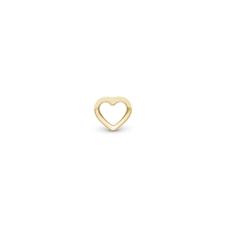 Christina True Heart Enkelt Ørestik / Single Stud - Blankpoleret Forgyldt Sterling Sølv 676-G32