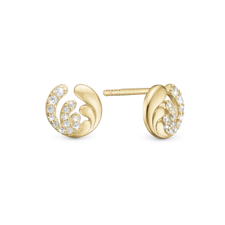 Christina Ocean Splash Ørestikker - Forgyldt Sterling Sølv m. 26 Hvide Cubic Zirkonia 671-G119