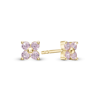 Christina Pink Magic Ørestikker - Forgyldt Sterling Sølv m. 8 Pinke Cubic Zirkonia 671-G125pink