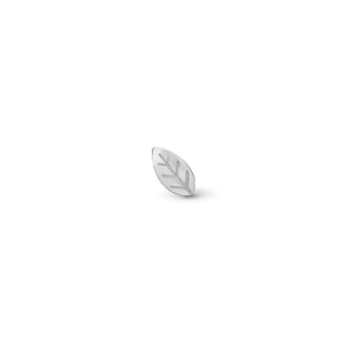 Christina Leaf Enkelt Ørestik / Single Stud - Blankpoleret Sterling Sølv 676-S16