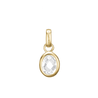 Christina Crystal Dream Vedhæng - Forgyldt Sterling Sølv 680-G14white