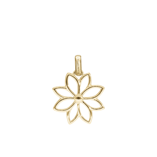 Christina Simple Flower Vedhæng - Blankpoleret Forgyldt Sterling Sølv 680-G168
