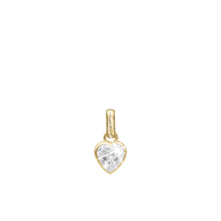 Christina Sparkling Love Vedhæng - Blankpoleret Forgyldt Sterling Sølv m. 1 Cubic Zirkonia 680-G170