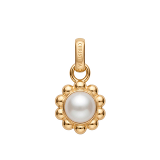 Christina Flower Pearl vedhæng forgyldt sølv 680-G176