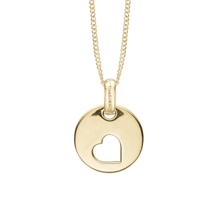 Christina Big Heart Vedhæng - Blankpoleret Forgyldt Sterling Sølv 680-G85