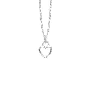Christina Hjerte m. halskæde - Sterling Sølv 680-Heart-S