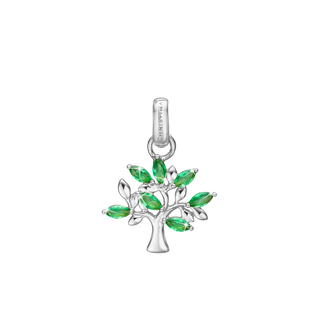 Christina Green Family Tree Vedhæng - sølv m. 7 Grønne Cubic Zirkonia 680-S119