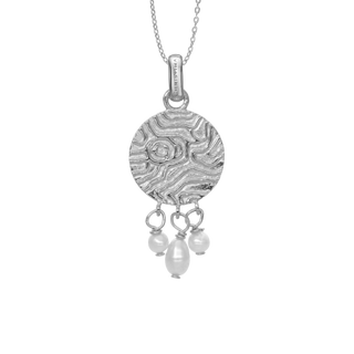 Christina Dazzling imprint Vedhæng - Blankpoleret Sterling Sølv m. 3 Hvide Ferskvandsperler 680-S142