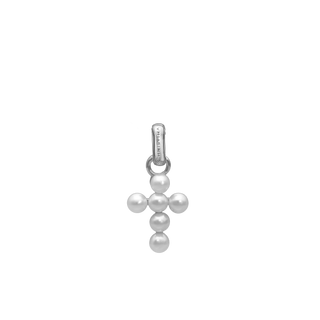 Christina Pearl Cross Vedhæng - Blankpoleret Sterling Sølv m. 6 Ferskvandsperler 680-S159