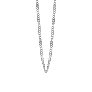 Christina Halskæde 70+20 cm - Blankpoleret Sterling Sølv 680-SS90