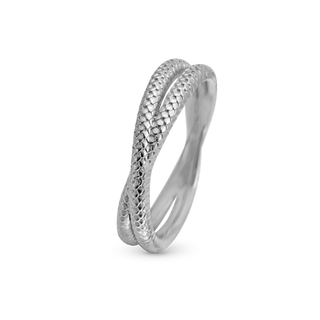 Christina Twin Snake Ring - Blankpoleret Sterling Sølv 1.11.A