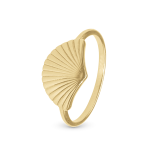 Christina Fan Ring - Blankpoleret Forgyldt Sterling Sølv 1.21.B