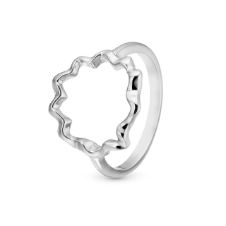 Christina Ocean Waves Ring - Blankpoleret Sterling Sølv 2.26.A