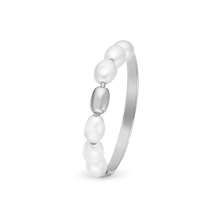 Christina Magical Pearls Ring - Sterling Sølv m. 6 Hvide Ferskvandsperler 2.27.A