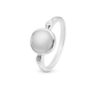 Christina Moonstone Ring - Blankpoleret Sterling Sølv m. 1 Månesten 3.27.A