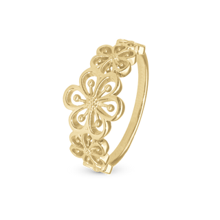 Christina Flower Heaven Ring - Blankpoleret Forgyldt Sterling Sølv 3.31.B