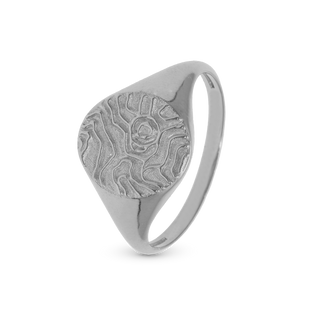 Christina Fingerprint Ring - Blankpoleret Sterling Sølv 4.14.A