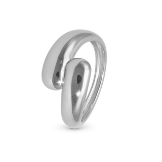 Christina Water drops Ring - Blankpoleret Sterling Sølv 5.9.A