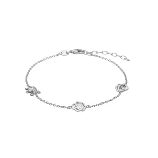 Rhd. sølv armbånd BLOSSOM52