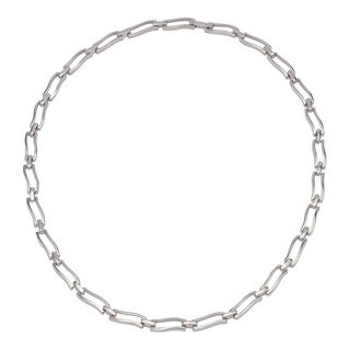 Rhodineret sølv collier