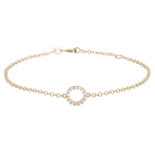 Siersbøl-  8KT. armbånd synt. zirkonia 80830020300