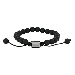 SON  armbånd black agate 8mm