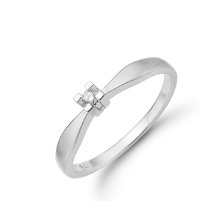 Eternity by Aagaard 8 kt ring hvidguld 0,05 ct. 88649405-34