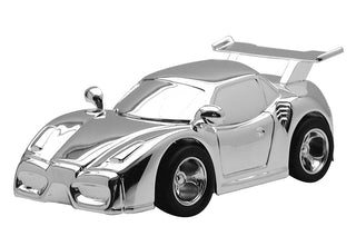Forkromet sparebøsse racerbil
