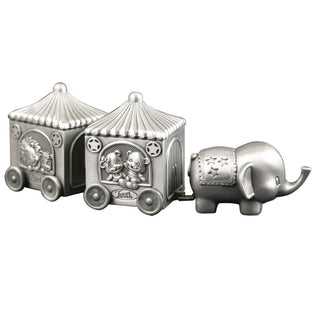 Fortinnet æske første tand/hårlok elefant m.2 vogn