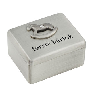 Fortinnet æske "første hårlok" Bambino