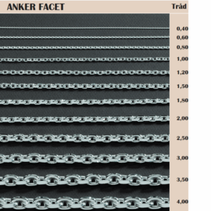 BNH anker facet armbånd 4,0 mm tråd 1,5 SA150F