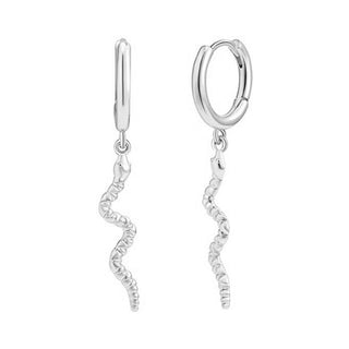 Donnatella "Snake" earrings silver