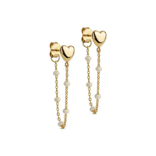 Enamel øreringe Lola heart Daisy E441G