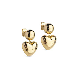 ENAMEL ØRERINGE POMA HEART E444G