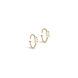 ENAMEL HOOPS TWISTIE LOVE E449G