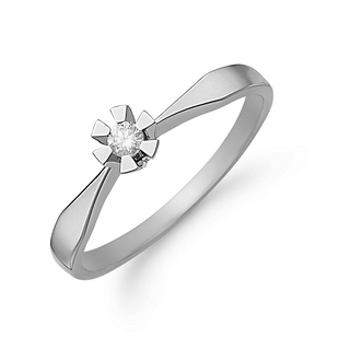 Aagaard Eternity 14 kt ring hvidguld 0,10 ct. 44649910-34
