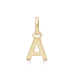 Støvring Design - forgyldt "A" vedhæng