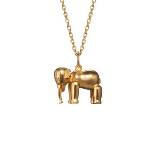 Kay Bojesen halskæde "Elefant" 18 kt. forgyldt sølv