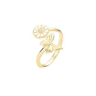 Lund Copenhagen marguerit ring sommerfugl 9075101-M