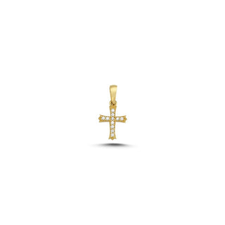 Melfia pendant 14 carat gold cross 2329 212F