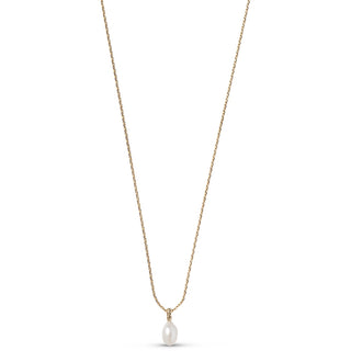 Enamel halskæde Significant Pearl forgyldt messing N152GB