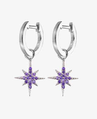 Hultquist Double northern star øreringe i sølv – S05042 S