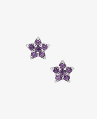 Hultquist Amethyst star øreringe i sølv – S05048 S-VI