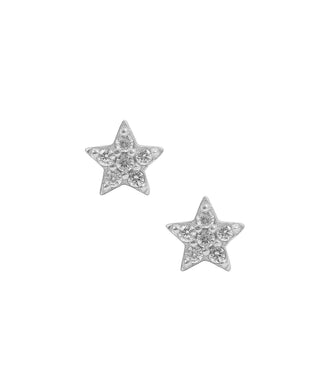 Hultquist White star øreringe i sølv – S05048 S-W