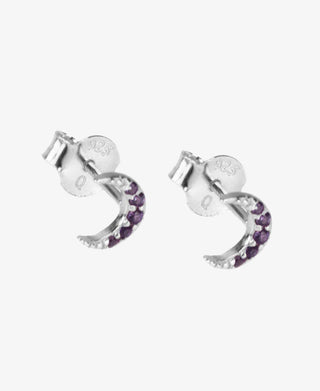 Hultquist Amethyst moon øreringe i sølv – S05049 S-VI