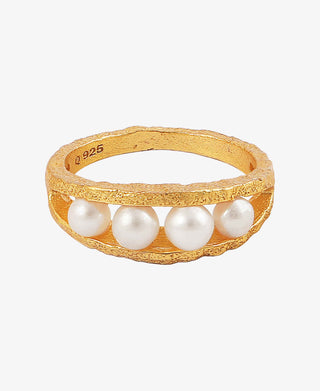 Hultquist Keyla ring i forgyldt sølv – S08047 G