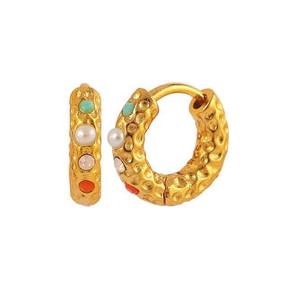 Hultquist - Florence hoops øreringe i forgyldt