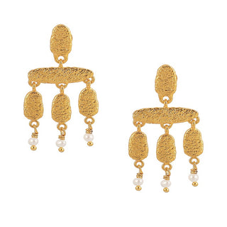 Hultquist - Fay stick earrings in gold plated